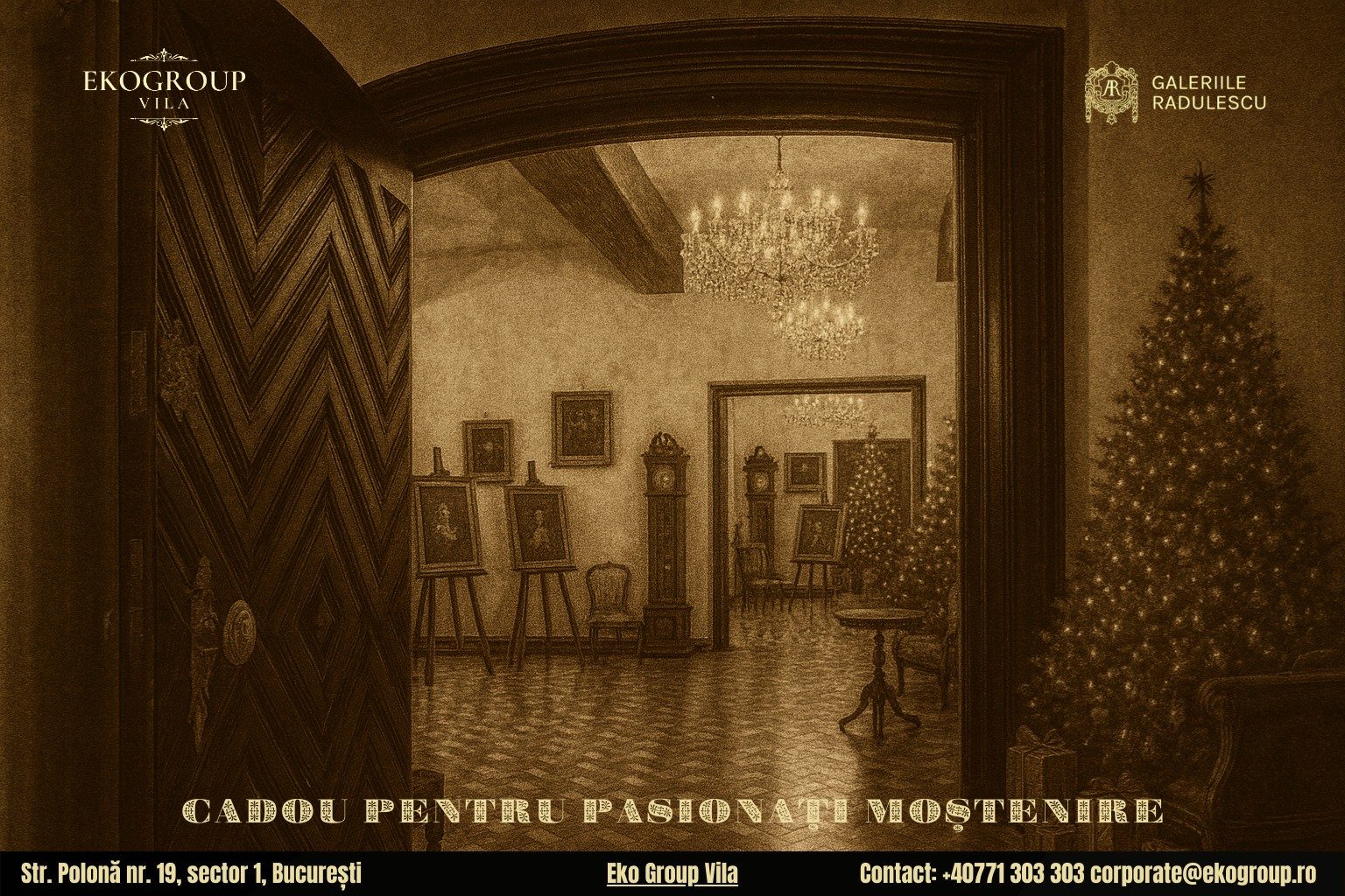 Cadou de Crăciun Inspirat: O Călătorie în Eleganța Interbelică cu Expoziția „Crăciunul anilor ’30” de la Eko Group Vila